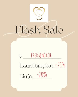 FLASH SALE‼️Na všetky značkové topánky Laura Biagiotti a Liu Jo teraz -20 % – platí aj na predajniach‼️ #sale #secretshoes